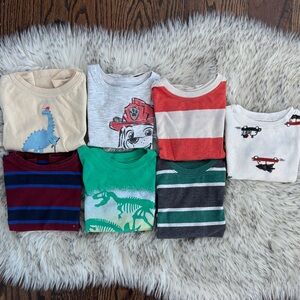 2T Toddler Boy Carters & Old Navy 7 Shirts Bundle